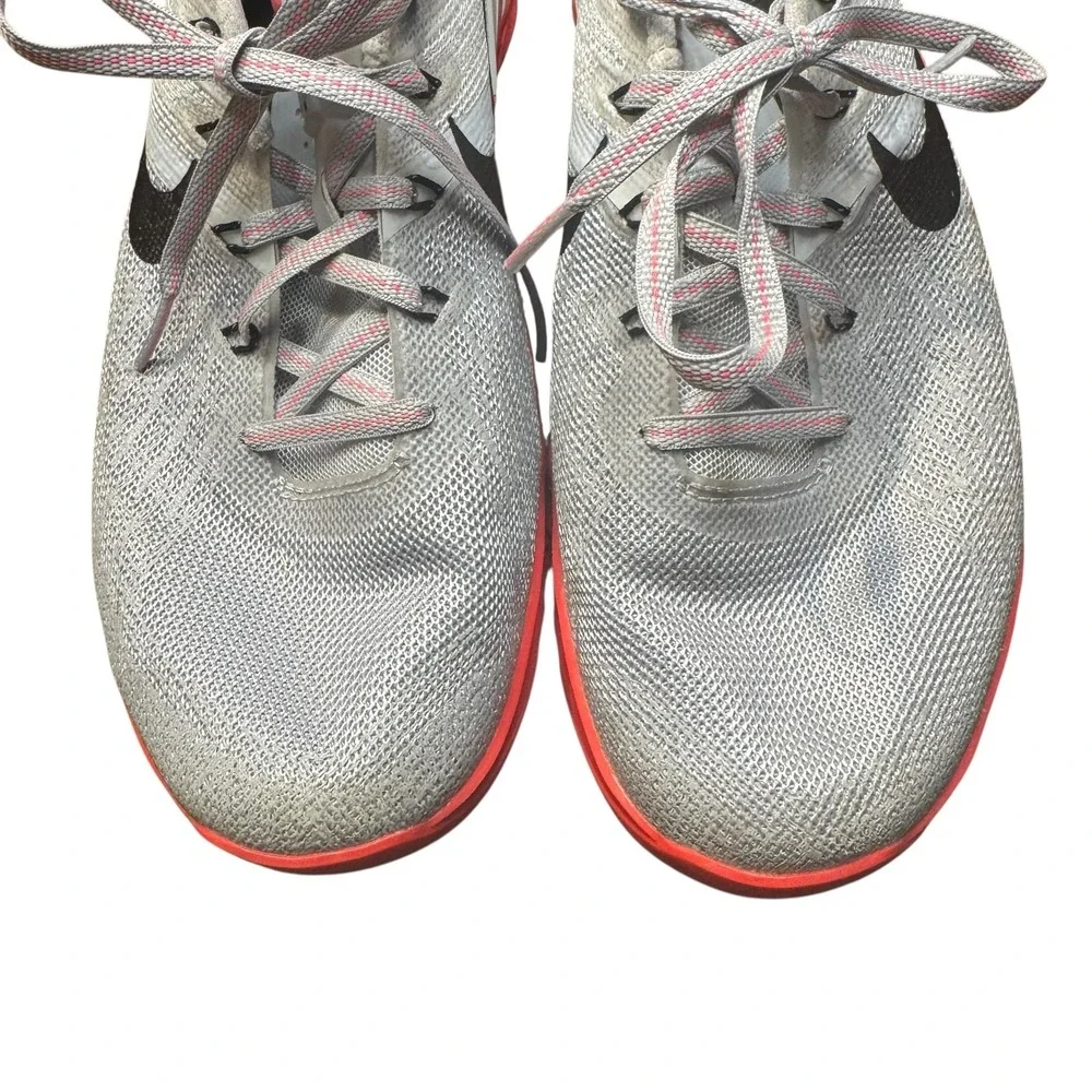 Nike Metcon 3 Shoes Womens Size 8.5 Gray Red‎ Training Sneakers 849807-008